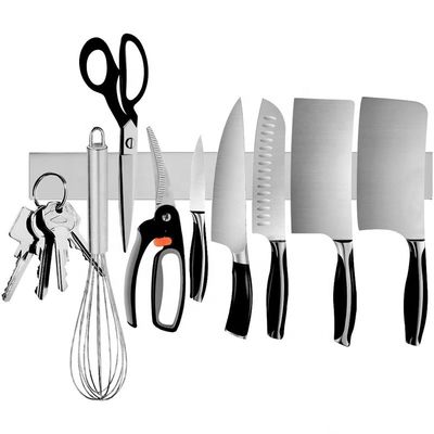 OEM ODM aceptado de oro de acero inoxidable de banda magnética bastidor de cuchillo magnético para la pared