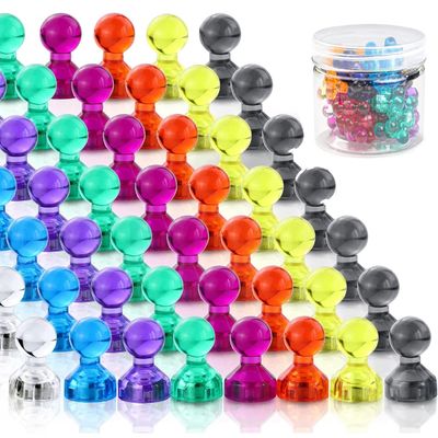 Magnetos de plástico de empuje de pernos súper fuertes para refrigeradores de alto rendimiento de grado cilíndrico NdFeB