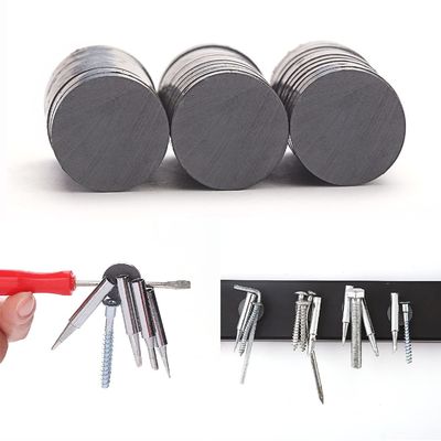 Imán de ferrita de disco redondo cerámico permanente con tamaño personalizado y material original