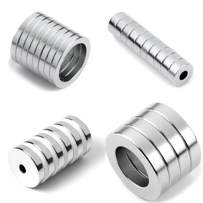 15-20 días Tiempo de entrega de la muestra Revestimiento de plata N52 NdFeB Magnet Arc Block Ring Disc Magnet