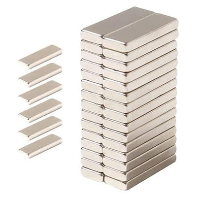 Magnetos permanentes de barras de neodimio NdFeB de tierras raras de doble cara 35 x 20 x 5 mm