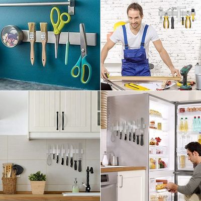 OEM ODM aceptado de oro de acero inoxidable de banda magnética bastidor de cuchillo magnético para la pared