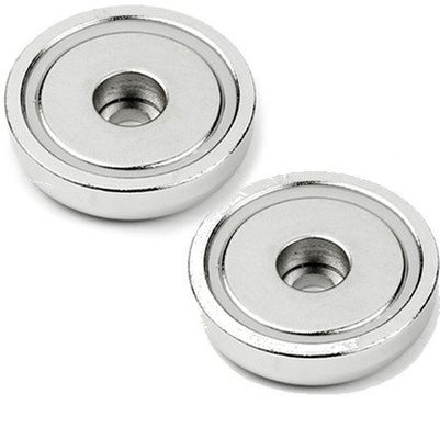 Magnetos industriales con material permanente de neodimio y agujero de contraenchufe de POT de trabajo pesado