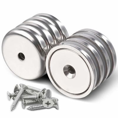 Magnetos industriales con material permanente de neodimio y agujero de contraenchufe de POT de trabajo pesado