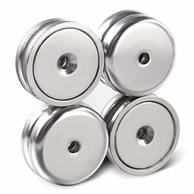 Magnetos industriales con material permanente de neodimio y agujero de contraenchufe de POT de trabajo pesado