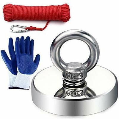 Tamaño de tornillo M10 Magneto de pesca de cara única de gran alcance Super fuerte Magneto de pesca permanente