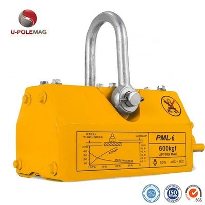 1000 kg Fuerza de elevación nominal Elevador magnético permanente con 3,5 veces la tasa de seguridad