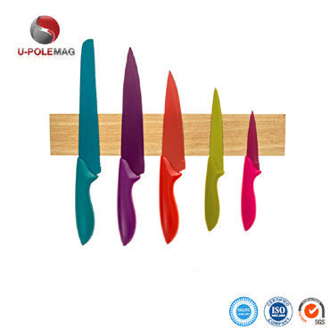 Sistema ISO9001 2000 Bloque de cuchillo magnético de madera sostenible de 16" para cocina organizada