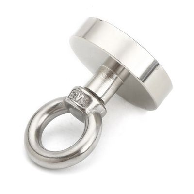 Magneto de neodimio de alta tolerancia POTN08-75 550 libras Fuerte con agujero de tornillo para la pesca