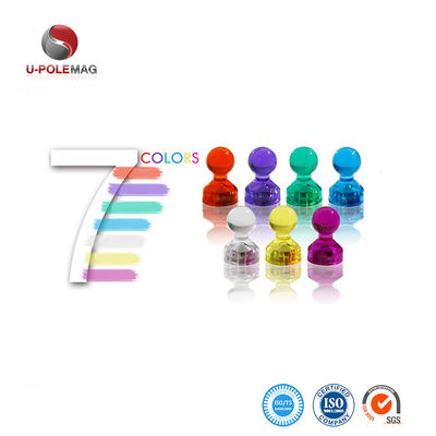Pinos de empuje magnéticos de 11 mm para mapas de oficina en diseño colorido
