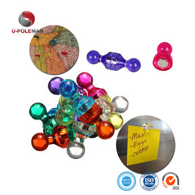 Pinos de empuje magnéticos de 11 mm para mapas de oficina en diseño colorido