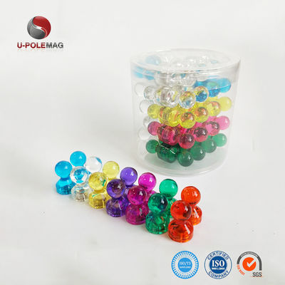 Pinos de empuje magnéticos de 11 mm para mapas de oficina en diseño colorido