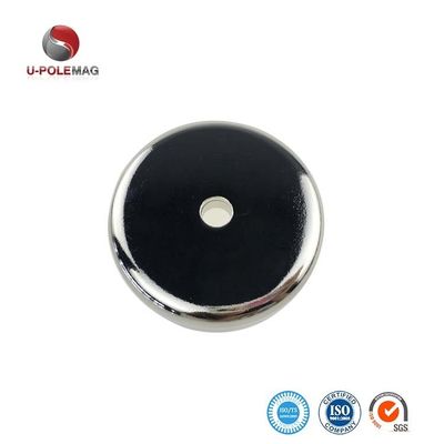 Grado NdFeb Dia 75mm 230KG Fuerza de tracción Magneto de pesca de neodimio súper fuerte con mancha ocular