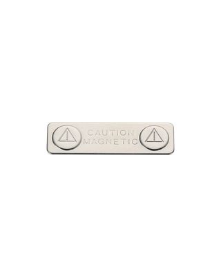 Portadores de insignia de nombre magnético ABS fuerte con fijación de placa de acero y adhesivo 3M