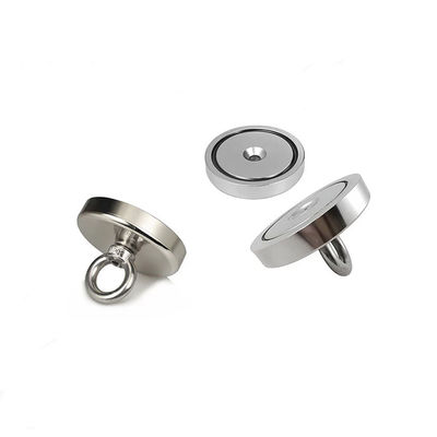Magnetos de pesca NdFeB de alta fuerza magnética D80x19mm-M10 con campo magnético permanente