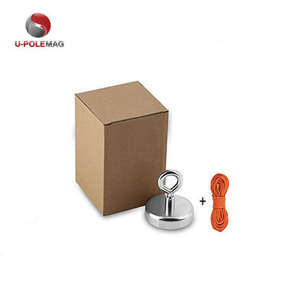 Magnetos de pesca NdFeB de alta fuerza magnética D80x19mm-M10 con campo magnético permanente