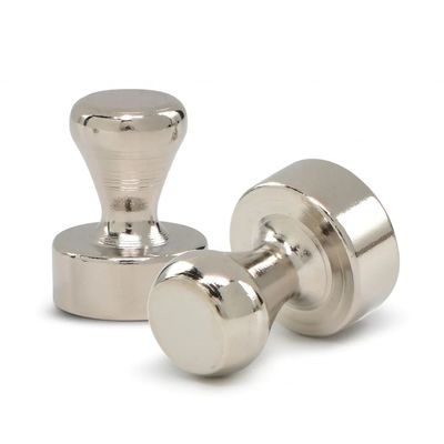 Pin de empuje de acero magnético con revestimiento de níquel de neodimio para oficina y refrigerador