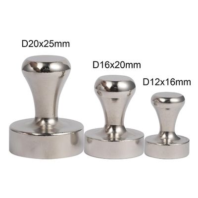 Pin de empuje de acero magnético con revestimiento de níquel de neodimio para oficina y refrigerador
