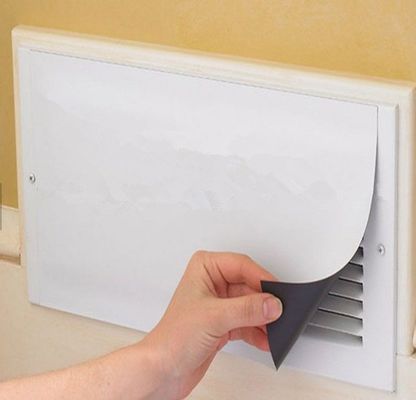Ventilaciones y registros de aire de paredes o techos de suelo Ventilaciones magnéticas de revestimiento Hoja de 5,5&quot; x 12&quot; Blanco