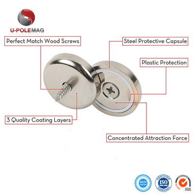 Magnetos de taza de neodimio con tolerancia de ± 0,01 mm