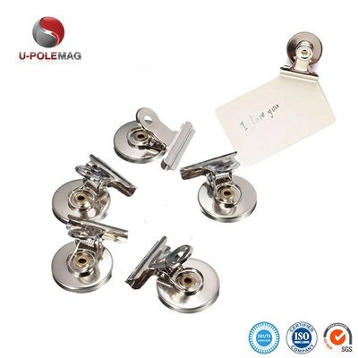 Neodimio Magneto Acero inoxidable Clips de papel magnético fuerte para paredes y pizarras