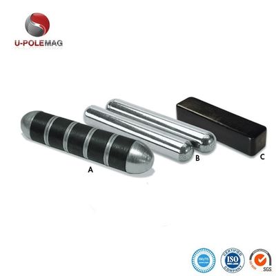 104.91g Magneto de Ferrita Permanente de Vaca Negro Magneto Industrial de Polvo de abrigo de 3 "X 0.67" X 0.65