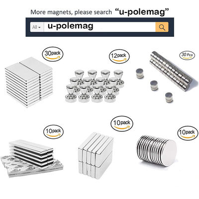 Tolerancia /-0,05 mm Magnetos de neodimio N45 super fuertes recubiertos de níquel para bloques rectangulares