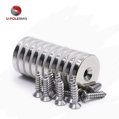 Htn04-60x15-8.5 mm Neodimio contra-fundido Magneto de olla con recubrimiento de Ni-Cu-Ni