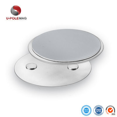 Imán fuerte de detector de humo de neodimio con recubrimiento de zinc y adhesivo 3M