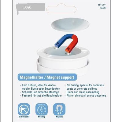 Imán de neodimio permanente para detector de humo adhesivo 3M Imán de embalaje regular