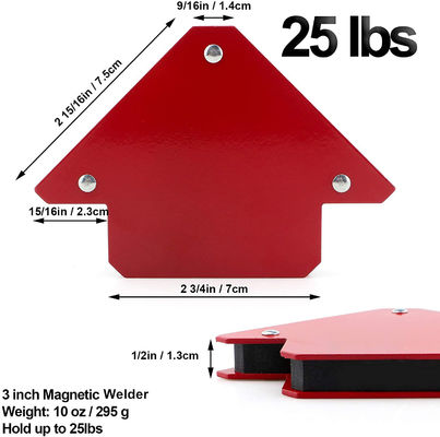 Soportadores de soldadura magnética de forma de flecha fuerte para ángulos múltiples 2.2kg Soporte personalizado OEM