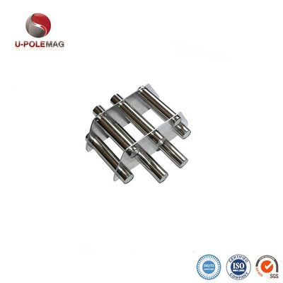Rejillas magnéticas de separador cuadrado permanente 12000GS con barra magnética