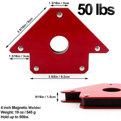 Soportadores de soldadura magnética de forma de flecha fuerte para ángulos múltiples 2.2kg Soporte personalizado OEM