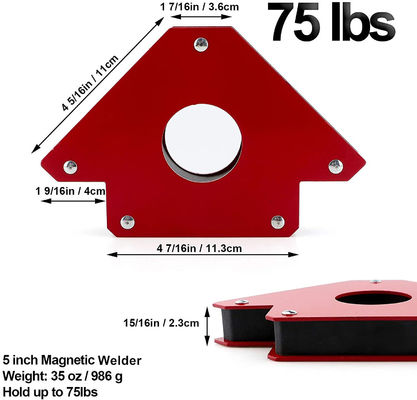 Soportadores de soldadura magnética de forma de flecha fuerte para ángulos múltiples 2.2kg Soporte personalizado OEM