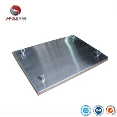 Imán permanente de acero inoxidable Placa magnética filtrada con imán Ndfeb de 7000 Gauss