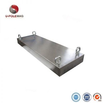 Imán permanente de acero inoxidable Placa magnética filtrada con imán Ndfeb de 7000 Gauss