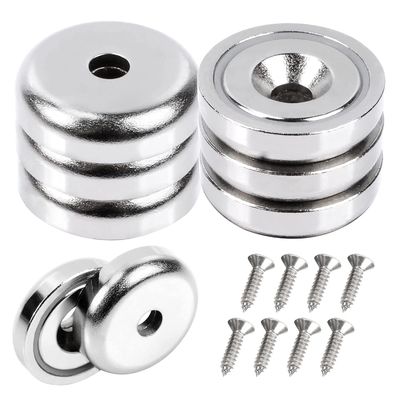 Magneto de taza de 25 mm de superpotencia con agujero contrafundido Resistencia aproximada de 19 kg Agujero d1 5,5 mm