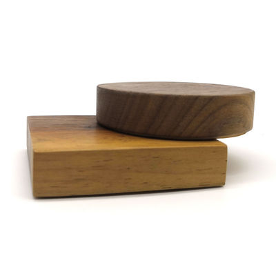 Barra de cuchillo magnético desmontable personalizada para la cocina en madera de nuez / cerezo / bambú / caucho