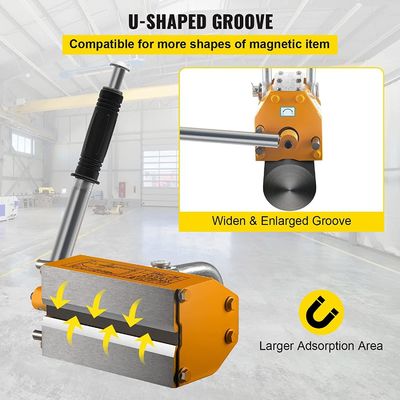 1000 kg Elevador magnético manual portátil ideal para tareas de elevación de objetos pesados