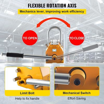 1000 kg Elevador magnético manual portátil ideal para tareas de elevación de objetos pesados
