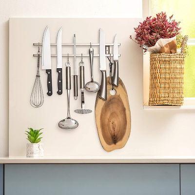 304 de acero inoxidable, soporte de cuchillo magnético para pared, el accesorio de cocina perfecto.
