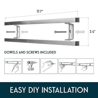 304 de acero inoxidable, soporte de cuchillo magnético para pared, el accesorio de cocina perfecto.