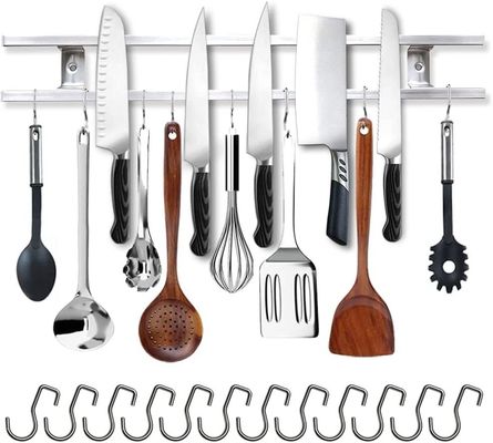 Tubo de cuchillo magnético de acero inoxidable más vendido para utensilios de cocina y almacenamiento de cuchillos