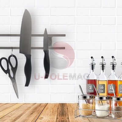 Tubo de cuchillo magnético de acero inoxidable más vendido para utensilios de cocina y almacenamiento de cuchillos