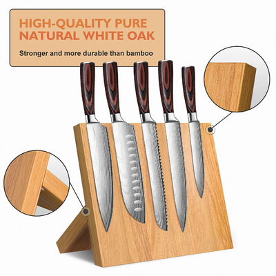 Mejorar la organización de su cocina con nuestro soporte de cuchillo de madera magnético hecho a medida