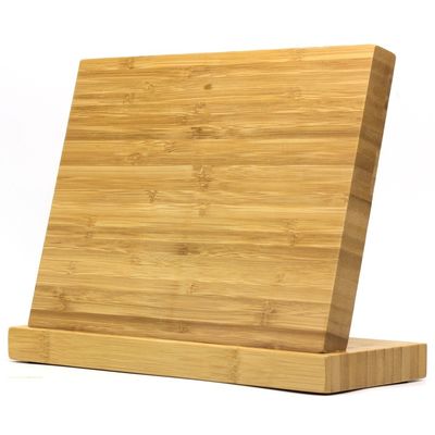 ISO9001 2000 Sistema de madera natural de bambú, soporte de cuchillo magnético de bloque de diseño personalizado