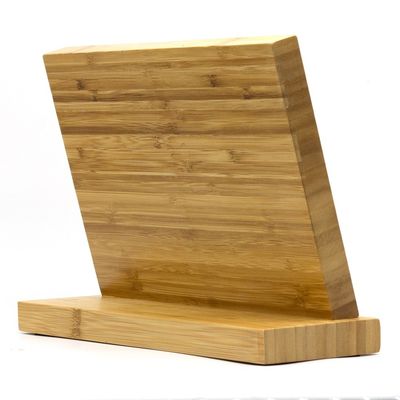 ISO9001 2000 Sistema de madera natural de bambú, soporte de cuchillo magnético de bloque de diseño personalizado