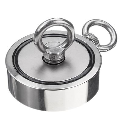 300KG de fuerza de tracción de la forma de la taza doble cara de la pesca del magnetista para la recuperación confiable