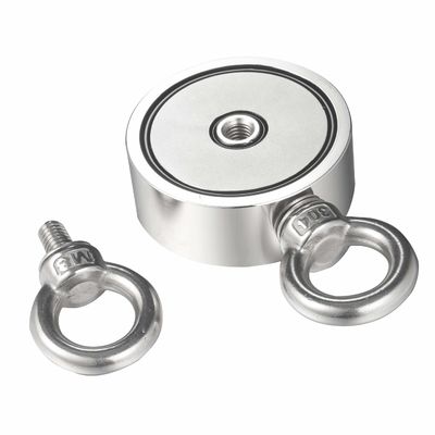 300KG de fuerza de tracción de la forma de la taza doble cara de la pesca del magnetista para la recuperación confiable