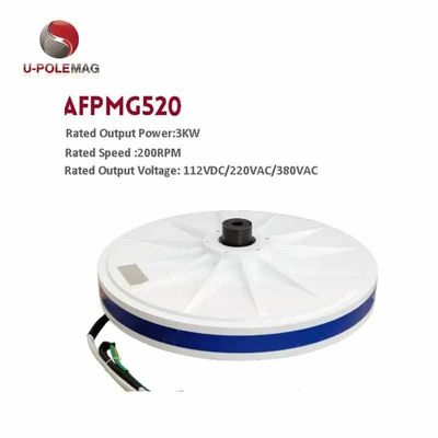 Generador de turbina eólica axial vertical de tensión de salida personalizada de 3kw 220v para la venta